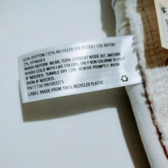 Cat & Jack Girls Raw Hem Boho Hippie Tie Dye Jean Shorts Adjustable Waist, 12M - Picture 6 of 8